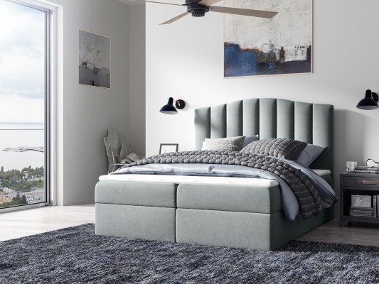 Bedroom design double hotel luxury bed, bed box, box spring bed 180x200 new